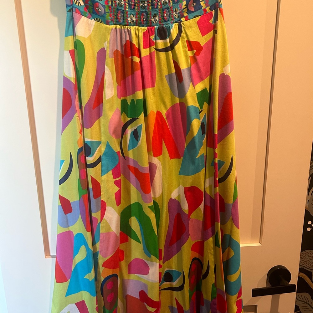 Alden Adair Multicolor Abstract Sundress. - Picture 3 of 5